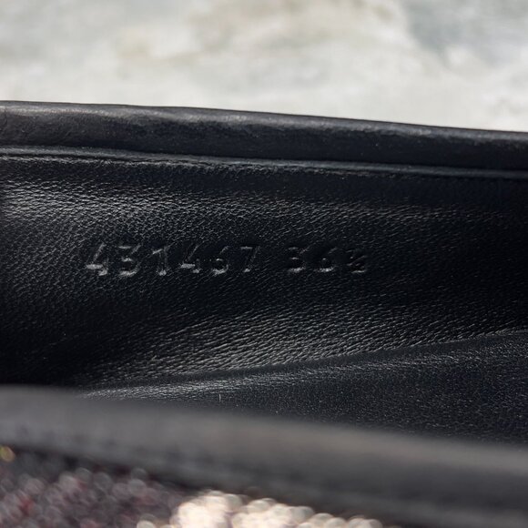 GUCCI Horsebit Jordaan Loafer Flower Multicolor Lurex Fabric 6.5 US or 36.5 EUR - Picture 12 of 13